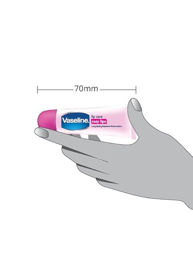 Vaseline Rosy Lips Lip Care, 10G, Pink,(Pack Of 1) - Image 2